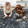 thumbnail image 6 of VUNATE 8'x10' Rugs for Living Room Washable Rugs Floral Vintage Area Rug Botanical Indoor Carpet Soft Rugs for Bedroom Office Dining Room Kitchen Laundry Room Accent Rug Contemporary Home Decor Navy, 6 of 10