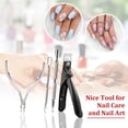 thumbnail image 4 of Pinkiou 4 Pcs Sliver Nail Cuticle Nipper, Pedicure  Clipper Manicure Tool Set, Cuticle Trimmer Nipper with Cuticle Pusher, Cuticle Remover for Ingrown Toenails Nail Care, 4 of 9