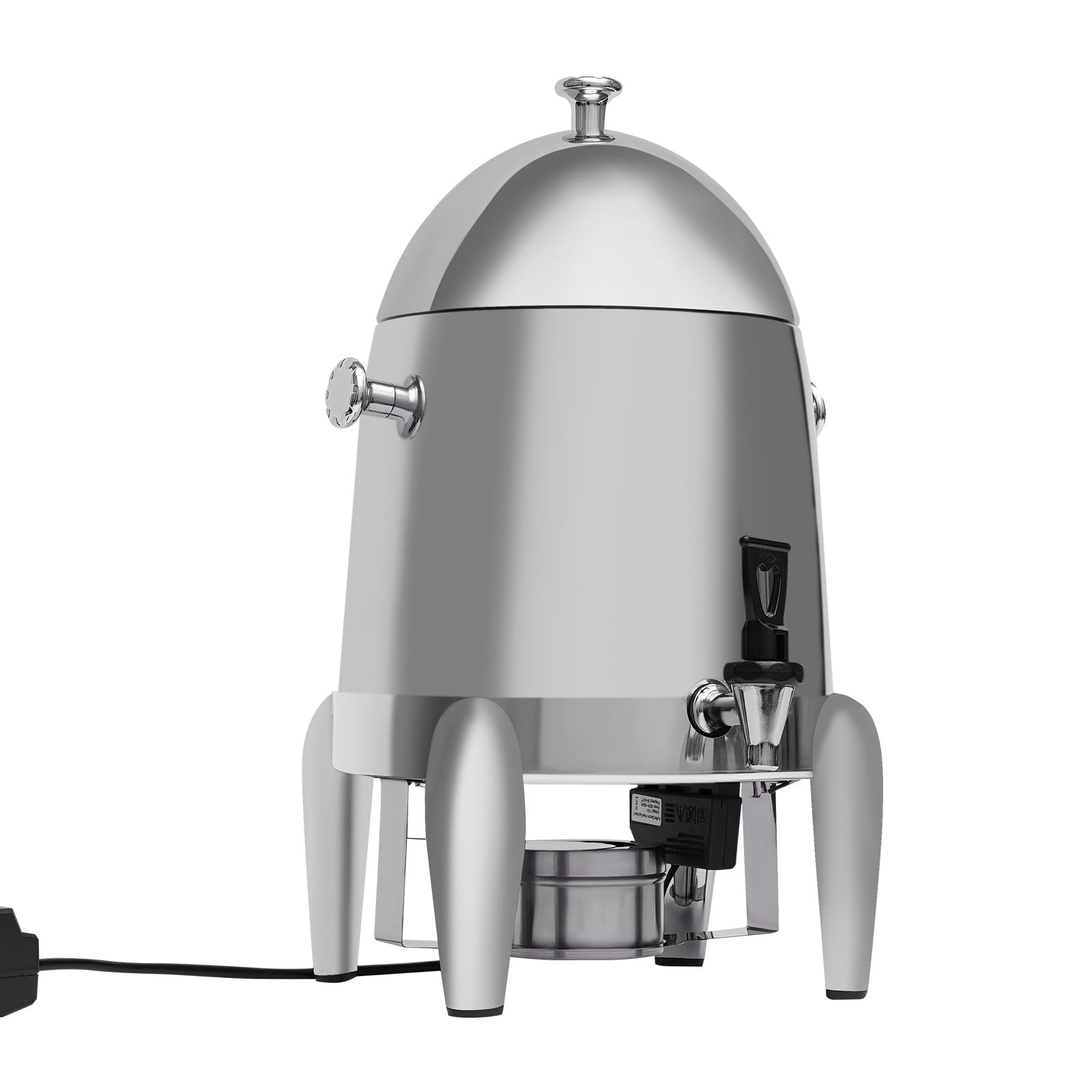 12L Hot Beverage Dispenser, Commercial Stainless Steel Hot Water Dispenser, Electric Heating & Alcohol Burner Ready, Easy Carry Handle, for Buffet Wedding