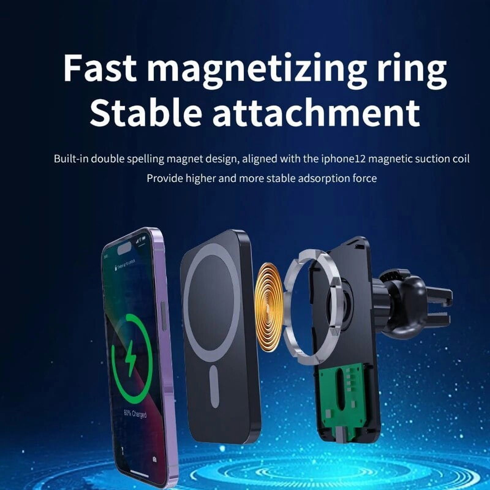 30W Magnetic Car Wireless Charger For iPhone 15 14 13 12 Pro Max Mini Macsafe Car Phone Holder Stand Mount Fast Charging Station