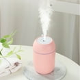 thumbnail image 1 of Xihbxyly Humidificador Colorido, Silencioso, con Luz Led En Aerosol, Portátil, Ideal para El Hogar y La Oficina, con Depósito de Agua de 300 Ml, Alimentación Usb de 5 V, Colores Rosa, Blanco y Azul M, 1 of 4