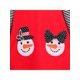 thumbnail image 5 of Vestido de Niña Camisa Roja Larga Snowman a Rayas Navidad Casual Algodón Comodidad 3 Años, 5 of 5