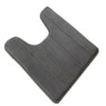 thumbnail image 2 of U-shaped Toilet Mat Water Absrobent Non-slip Elastic Skin-friendly Bathroom Rug Pad Bath Rug Showering Protection Household Home Silver Gray 50*60cm, 2 of 7
