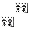 thumbnail image 3 of Eigraketly 1 par de tacos de Pedal de bicicleta de montaña con llave de repuesto para bicicletas, placas de bloqueo antideslizantes, accesorios para Tipo 1 2piezas Eigraketly  CBP445031, 3 of 5