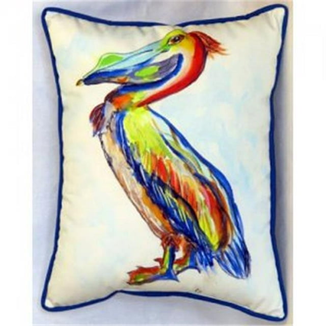 Betsy Drake ZP985A Sylvester Pélican Coussin Intérieur et Extérieur- 20 x 24 Po.