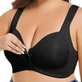 thumbnail image 6 of Tao Tao Bralettes for Women with Support Plus Size Front Closure Comfortable Bra Full Coverage No Underwire Daily Bralette Black 46E, 6 of 9