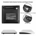 thumbnail image 5 of Lecteur DVD Externe Slim USB 3.0 RW CD-RW pour PC Portable Mac Blanc, 5 of 5