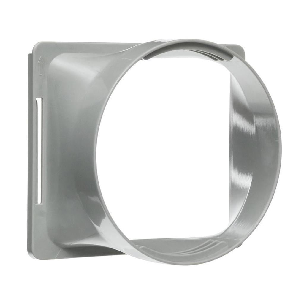 Exhaust Hose Interface for Portable Air Conditioner Exhaust Hose - Gray, Square
