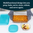 thumbnail image 4 of Libbey Baker’s Premium 4 Piece Glass Baking Dish Set, Multipurpose, Space Saving Casserole Dish with Lid Set, Baking Glassware for Potlucks, Leftovers, 4 of 6