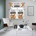 thumbnail image 5 of Cute Deer Kitchen Curtains Valances and Tiers Set of 3 Wildlife Animals Rustic Farmhouse Elk Rustic Farmhouse Tier Curtains and Valance with Rod Pocket for Small Windows, 27.5"x24", 5 of 9