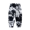thumbnail image 2 of Crunowin Boys Cotton Pants Loose Cuffed Bottom Mosquito Repellent Design Lightweight Casual Pants Black Size 4T, 2 of 3