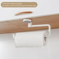 thumbnail image 3 of Noref Adhesive Paper Towel Holder Bathroom Kitchen Roll Rack Storage Holder Roll Paper Rack, Kitchen Roll Holder, Paper Towel Hanger, 3 of 8