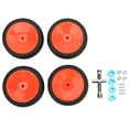 thumbnail image 1 of RC Tires, RC Drag Tires 4 PCS Concave Convex Texture Plastic Rubber  For 1/10 Flat Sports Car For Remote Control Car Red, 1 of 8