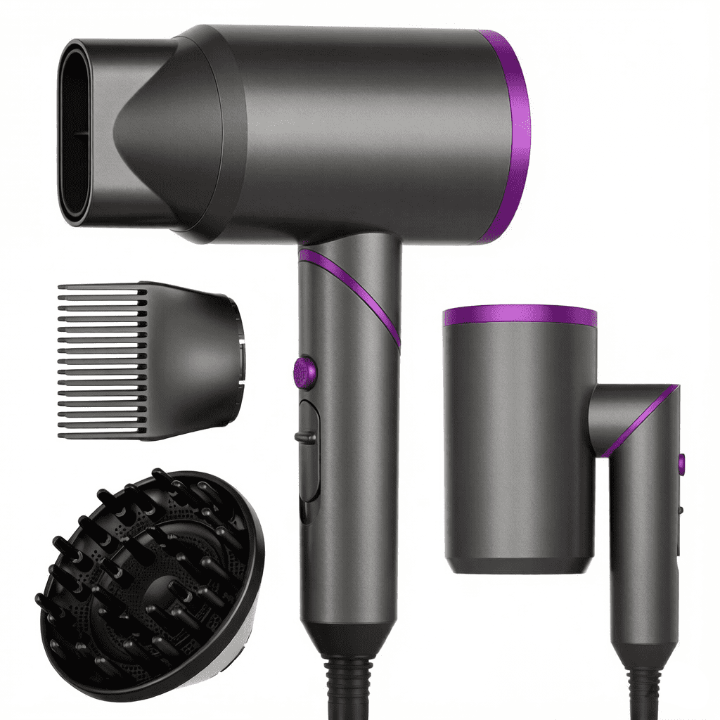 Panasonic EH-NA65-K nanoe Hair Dryer, Professional-Quality with 3