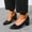 #130-Black, variant on Women's Pointed Toe Heels – Comfortable Solid Color Slip-On Pumps for Office and Casual Wear