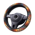 thumbnail image 2 of Vsdgher Colorful Plant Tiger Pattern Elastic Car Steering Wheel Cover,Car Wheel Cover Protector Car Accessory for Steering Wheel with a Diameter of 14.5"-15", 2 of 6