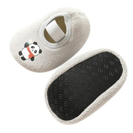 

Borniu Baby Socks Toddler Socks Clearance Toddler Boys Girls Solid Color Cartoon Dog Socks Keep Warm Plush Kids Soft Non-slip Indoor Toddler Shoes Socks