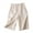 Beige, variant on GZWYHT High Waisted Shorts Shorts for Women Cotton And Linen Casual Trousers Thin Elastic High Waist Women's Shorts Cotton Shorts Lounge Pants Women Beige L