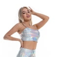 thumbnail image 3 of Pompotops Femmes Mode Casual Solide Couleur Backless Slim Sexy Bretelles Sans Manches, 3 of 8