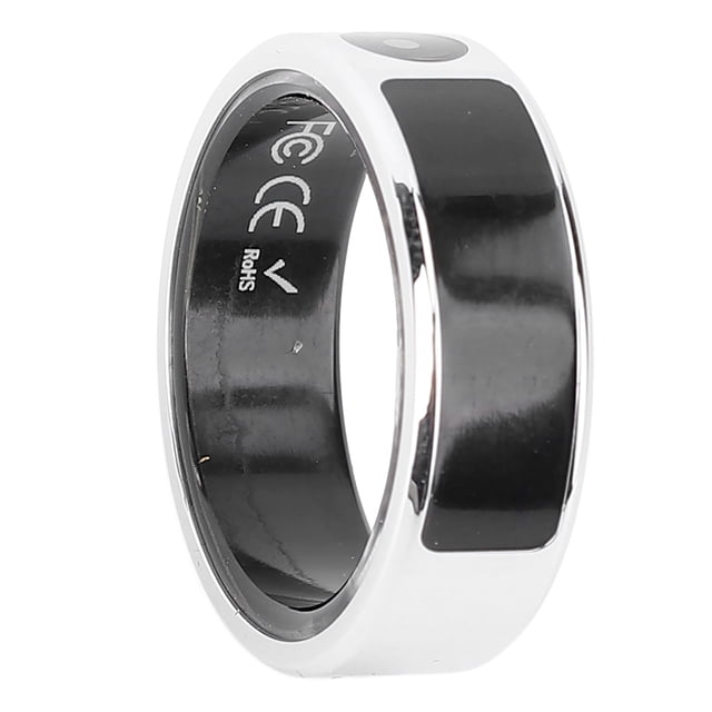 Fitness Tracker Ring, Control Page Turning Smart Ring with Color Screen for Running #8 Inner Diameter 17.7mm / 0.7in ,#9 Inner Diameter 18.9mm / 0.74in ,#10 Inner Diameter