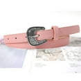 thumbnail image 4 of Eoperou Women Belt Adjustable Vintage Metal Buckle Solid Color Anti-break Great Durability Thick Faux Leather Jeans Skirt Waistband Clothes Matching Accessory, 4 of 8