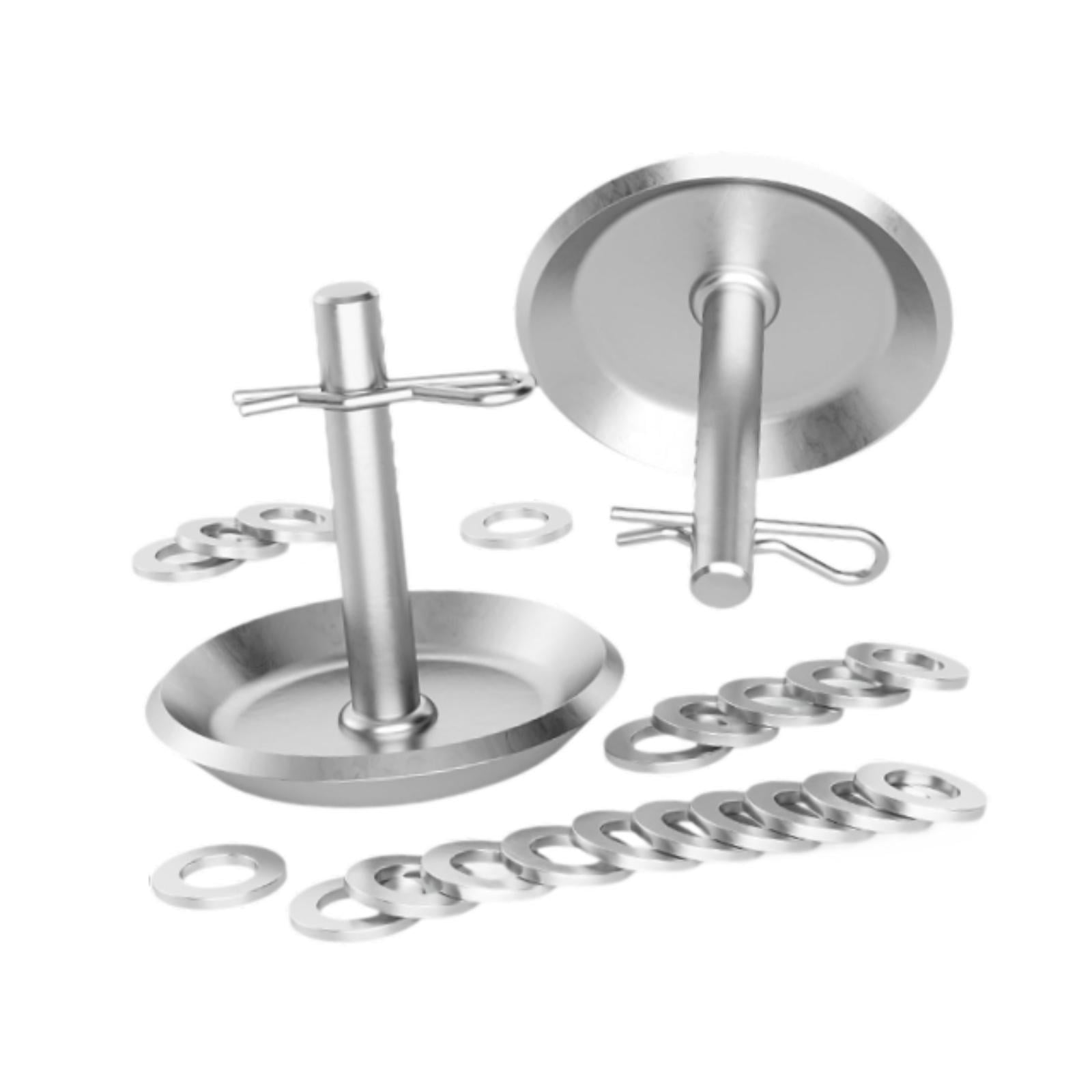 figatia 2Pcs Snow Plow Skid Shoes 2205071 2208864 Accessories for ATV UTV Snow Remove Automotive Parts with Quick Release Cotter Pins with Spacers
