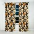 thumbnail image 3 of Designart "Fall Floral Cottage II" Floral Blackout Curtain Single Panel, 3 of 4