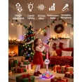 thumbnail image 3 of Star Microphone with Stand, All in One Microphone Toy Built-In Colorful Lights, Echo Effects, Adjustable Height Karaoke Microphones Machine,Great Holiday Birthday Gift, 3 of 9