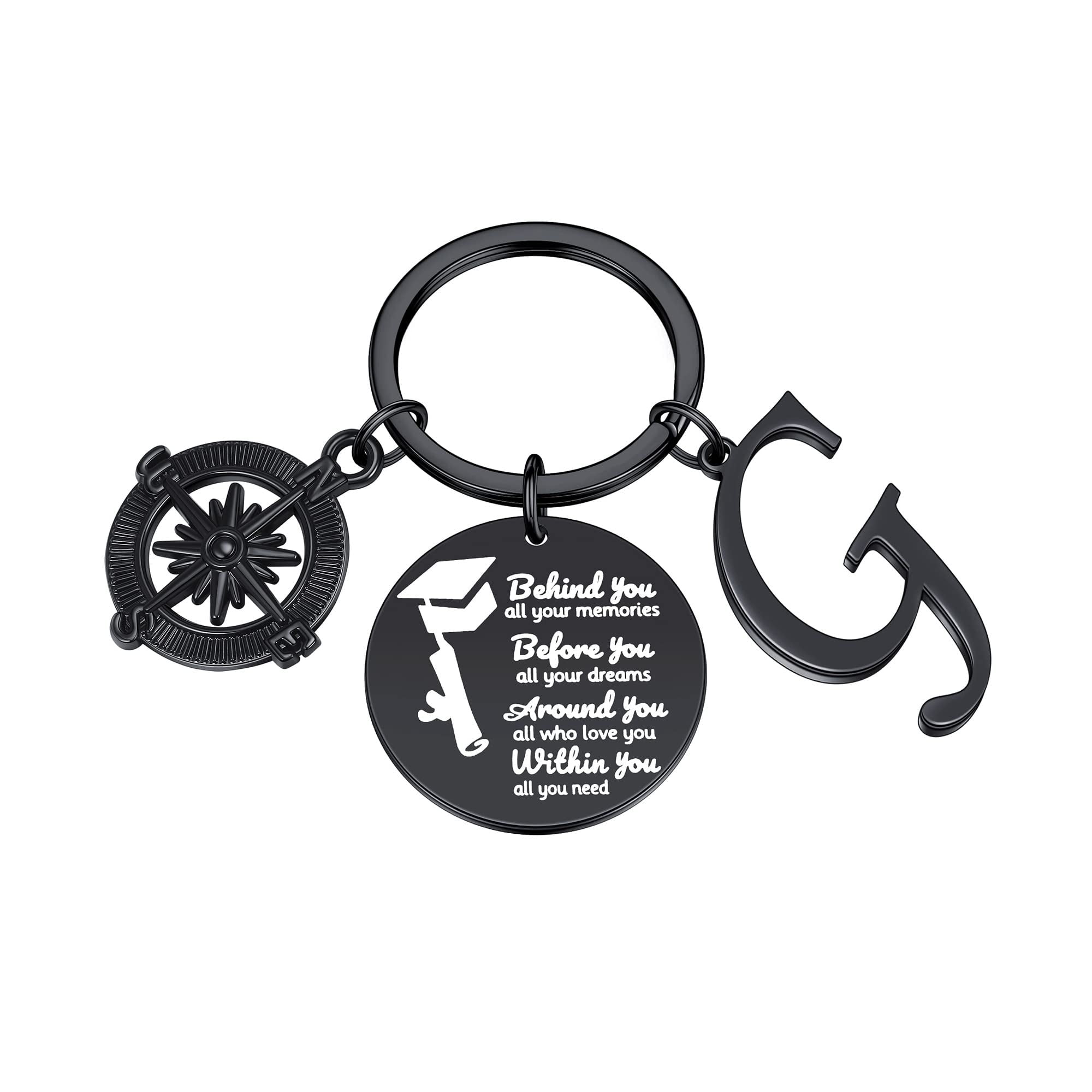 AUNOOL Graduation Gifts for Her Compass Keychain Class of 2023