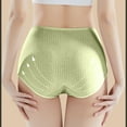 thumbnail image 5 of Daznico Womens Underwear - Womens Underwear Plus Size Cut High Waisted Briefs Comfortable Breathable Full Coverage Postpartum Panties - Panties for Women,Color:Green,Size:XXL, 5 of 8