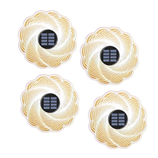 4PCS Solar Acrylic Garden Buried Light Outdoor Garden Light Waterproof Luminous Wall Decoration Wall Washing Light,D