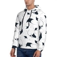 thumbnail image 2 of Hoodies for Men - cool stingrays bubbles white Long Sleeve Comfrt Men'S Fashion Hoodies & Sweatshirts, Sweatshirts for Men Hoodies Pullover Clothing Clothes with Pouch, 2 of 7