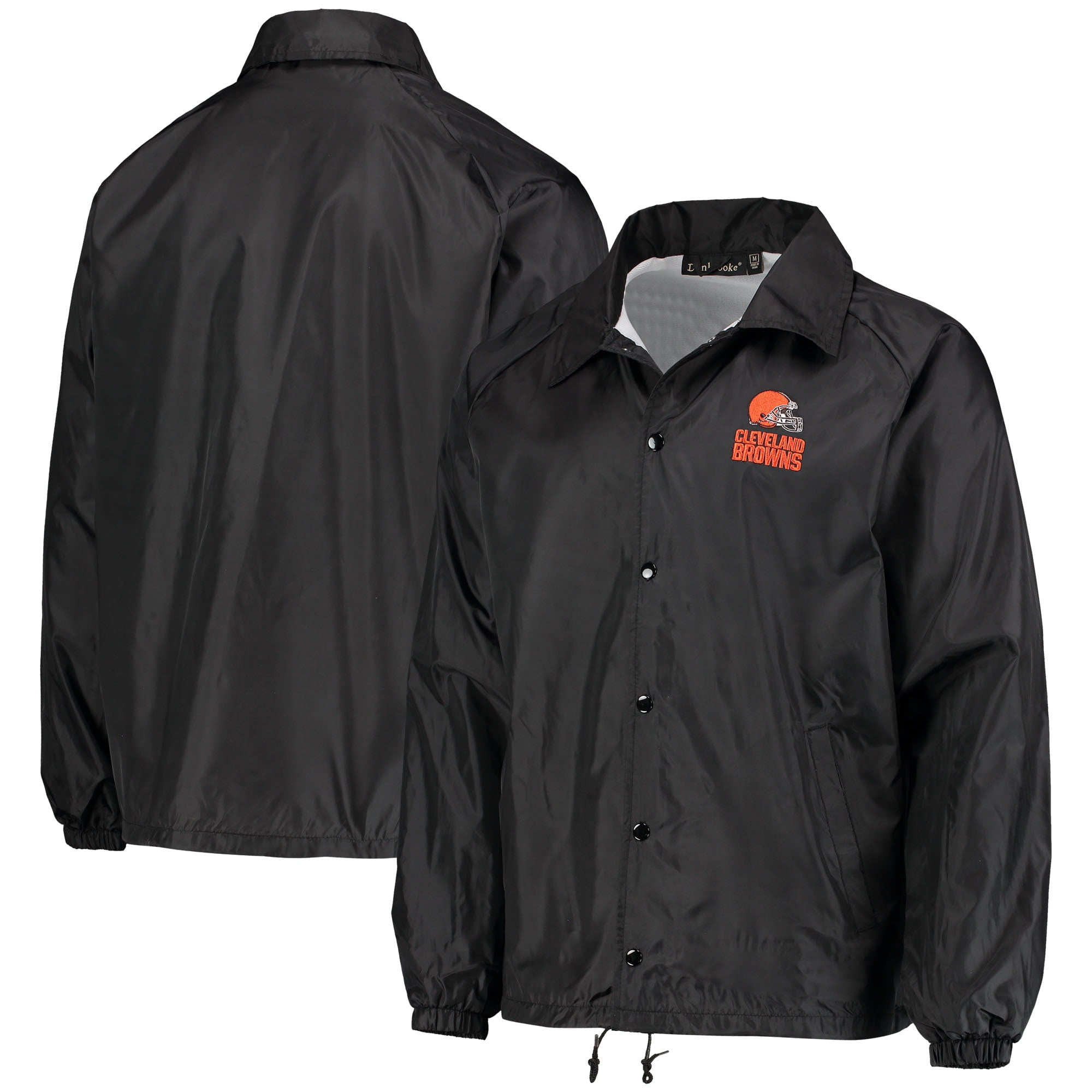 Cleveland Browns Coaches Classic Raglan FullSnap Windbreaker Jacket
