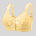 thumbnail image 4 of mgoYE Women's Bras Wireless Full Coverage Plus Size Minimizer Comfort Soft Bra(Light Yellow,52), 4 of 4