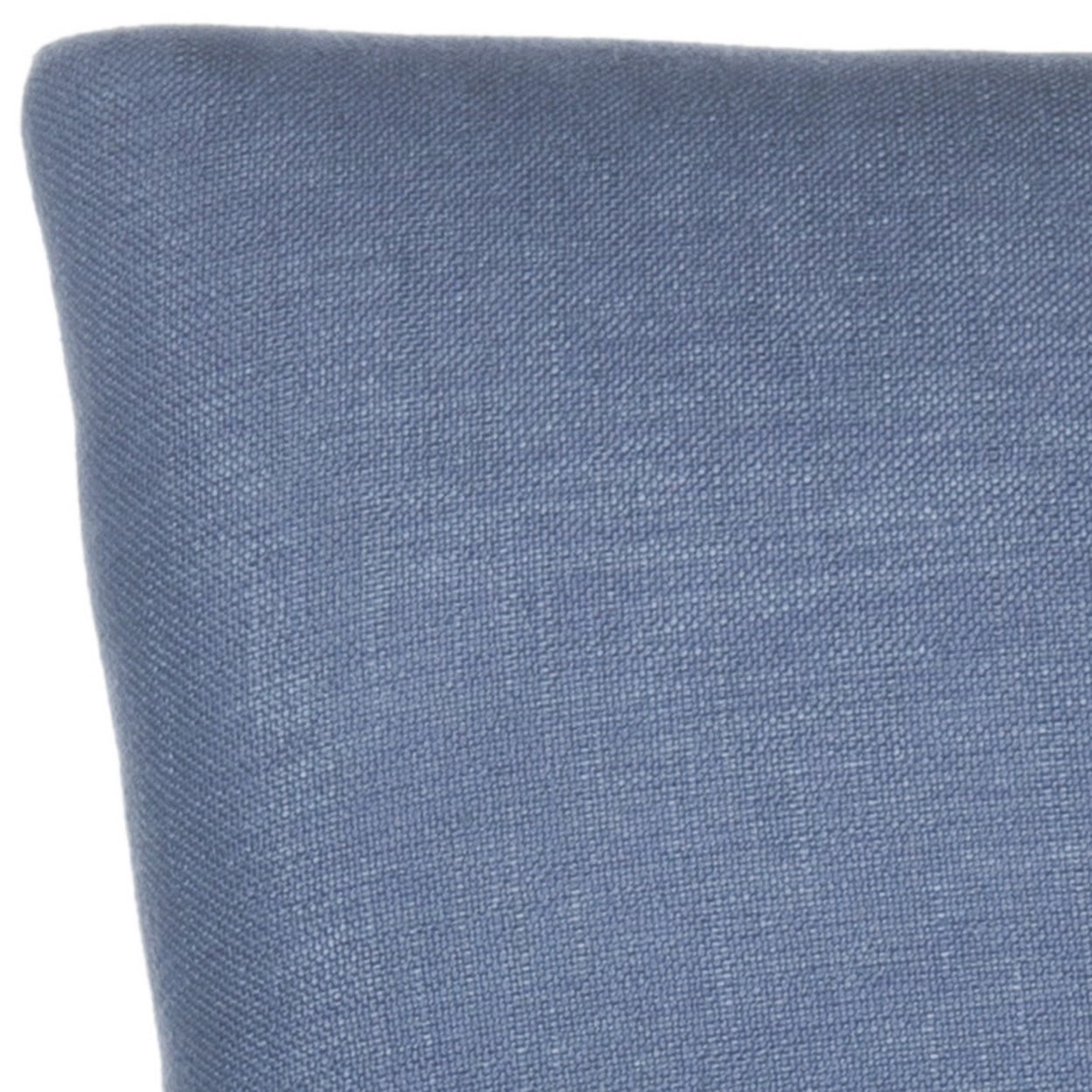 SAFAVIEH Lester 19" H Contemporary Glam Dining Chair, Navy/Espresso, Set of 2