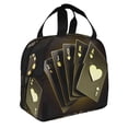 thumbnail image 2 of Sikiie Casino Cards 1 Lunch Bag for Women & Men Adult Insulated Lunch Box, Food Lunch Containers Lunch Tote Bags for Work, Travel, Outdoor, 2 of 8
