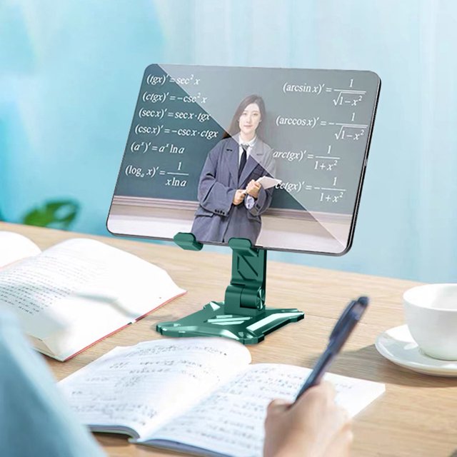 Soporte Para Tableta De Escritorio Soporte de escritorio plegable para teléfono con tableta para iPad Soporte ajustable para teléfono celular de escritorio