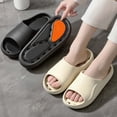 thumbnail image 4 of Cozy Water Slide In Home Slippers For Couples Open Toe Indoor Bath Spa Slippers With Sole, 4 of 4