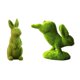 thumbnail image 1 of 2 Uds Estatuas de Animales de Conejo de Pascua Figuritas de Resina para La Decoración Del Patio Del Hogar, 1 of 9