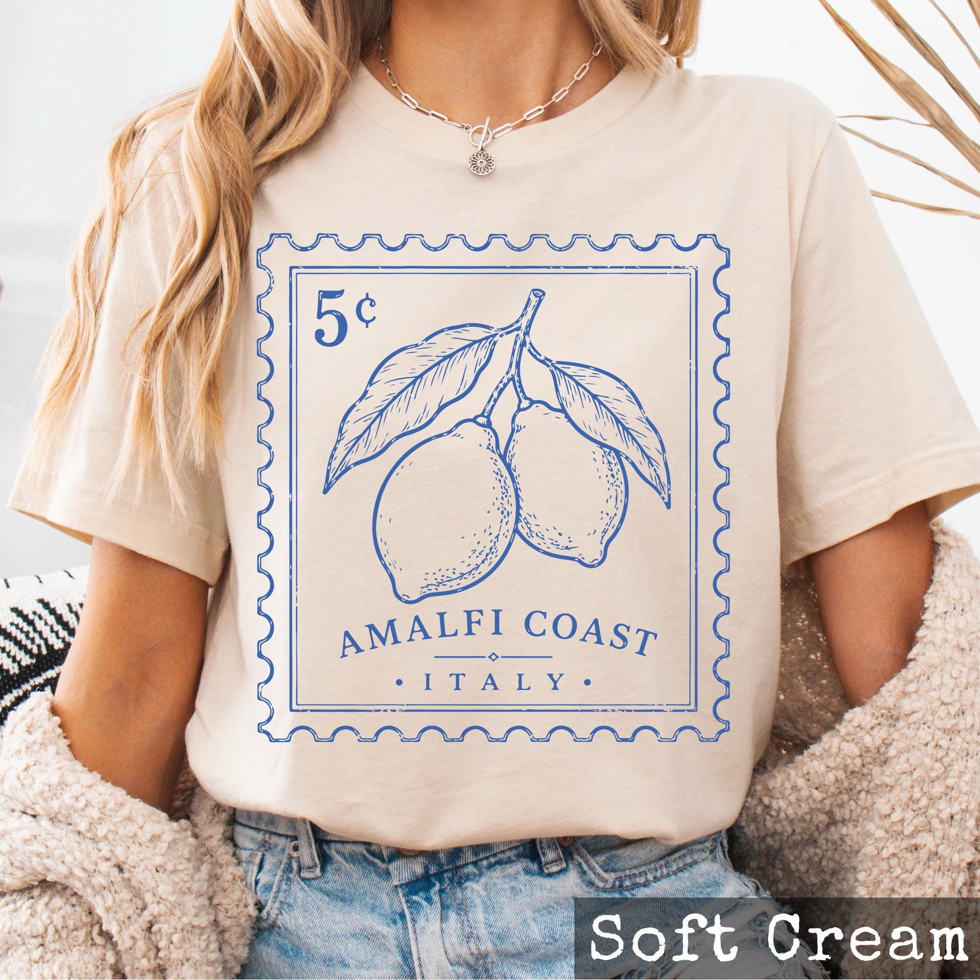Amalfi Coast Italy Lemon Italian Summer Vacation Mediterranean Citrus Retro Graphic T-Shirt, Unisex T-Shirt