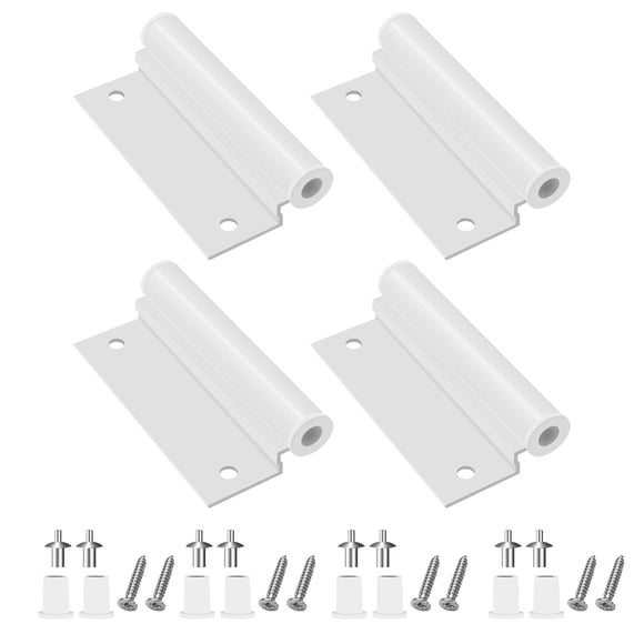 Bisagra WFCYX 2579475 para puerta mosquitera inferior, 4 piezas, blanca