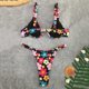 thumbnail image 5 of Bikini sexy de dos piezas con estampado para mujer, traje de baño con almohadilla push-up, conjunto de ropa de playa Fridja  nalpqowj54624, 5 of 5