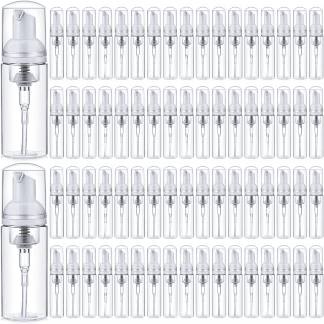 Dispensadores de jabón en espuma Boao, 70 unidades, 60 ml, recargables para viajes
