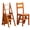 Honey color, variant on Wooden Folding Library Ladder Chair,Lightweight Portable Ladder Shelf,Multifunctional Step Stool,4-Step Stepladders Display Stand for Indoor Outoor, Display Stand and Flower Stand for Home