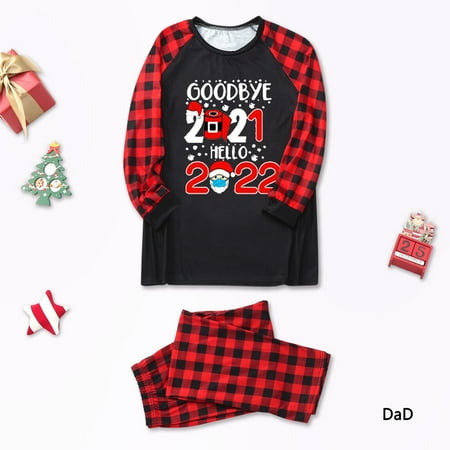 

Christmas Gifts Christmas Pajamas for Family Xmas Pajamas Pjs Sleepwear Outfits Matching Set Chiffon Red Xl