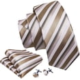 thumbnail image 2 of Set de corbatas Barry.Wang Classic Stripe Silk 150x8,5 cm, 2 of 8