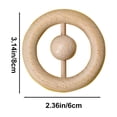 thumbnail image 4 of Wooden Baby Rattle Toy, Easy‑Grasp Ergonomic Handle, BPA‑Free Safe Natural Timber, Infant Sensory Teething Toy, Early Educational Hand Shaking Developmental Toy, for Newborn Boy Girl Gift, 4 of 7