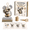 Koala A11, variant on Patchwork Dairy Cow Cattle DIY Kit, Portable Handmade Ornament Kit for Gifting & Collection