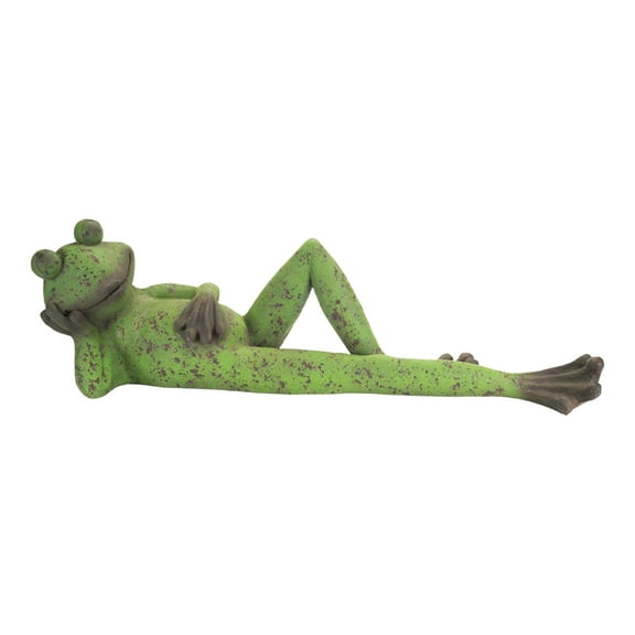 Home Decor Laying Frog Figurine 38.25"L Magnesia