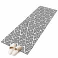 thumbnail image 2 of 2'x6' Rug Runners for Hallways Kitchen, Black White Non Slip Entryway Beside Floor Carpet Runner, Modern Abstract Art Farmhouse Washable Laundry Room Bedroom Throw Rugs Mat for Family Pet, 2 of 8